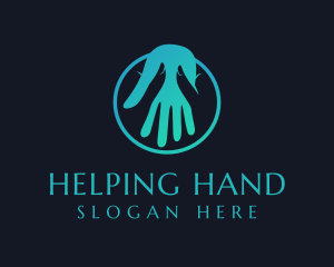 Hand Massage Wellness logo design