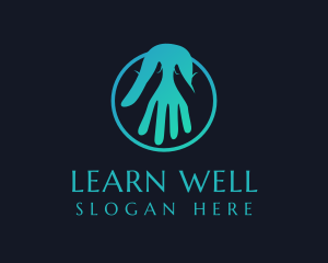 Hand Massage Wellness logo design