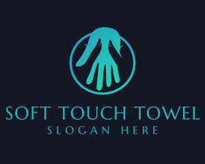 Hand Massage Wellness logo design