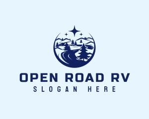 Road Travel Forest logo design