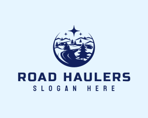 Road Travel Forest logo design