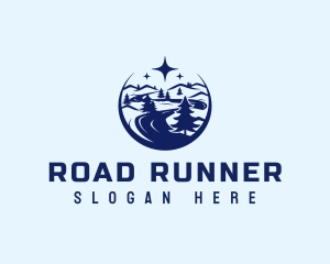 Road Travel Forest logo design