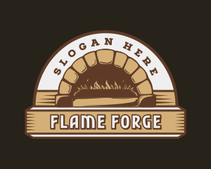 Flame Brick Oven logo design