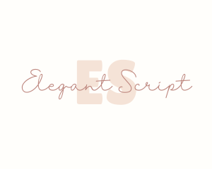 Handwritten Script Business logo design