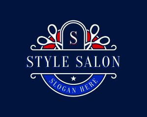 Barber Scissors Haircut logo