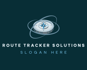 Compass Location Tracker logo design