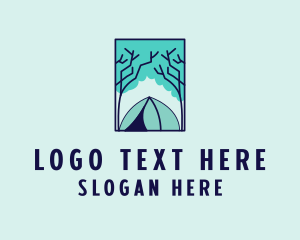 Forest Camping Site logo design