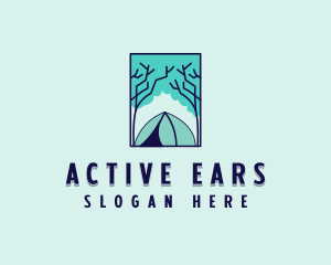 Forest Camping Site logo design