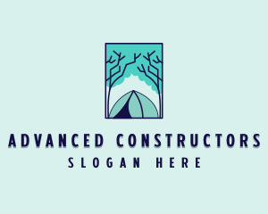 Forest Camping Site logo design