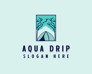 Forest Camping Site logo design