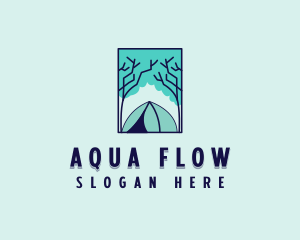 Forest Camping Site logo design