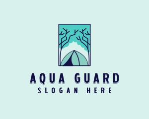 Forest Camping Site logo design