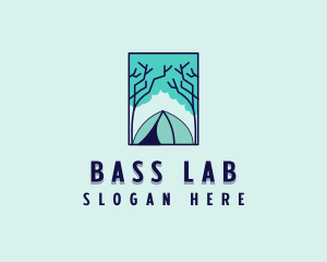 Forest Camping Site logo design