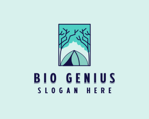 Forest Camping Site logo design