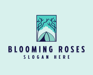 Forest Camping Site logo design