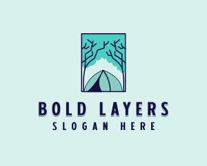 Forest Camping Site logo design