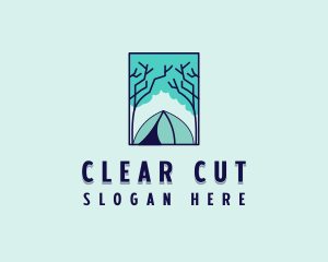 Forest Camping Site logo design