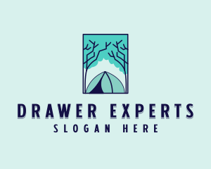 Forest Camping Site logo design