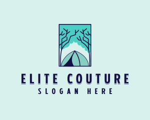 Forest Camping Site logo design