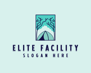 Forest Camping Site logo design