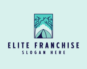 Forest Camping Site logo design