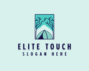 Forest Camping Site logo design