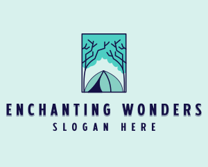 Forest Camping Site logo design