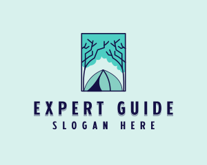 Forest Camping Site logo design