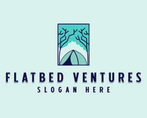 Forest Camping Site logo design