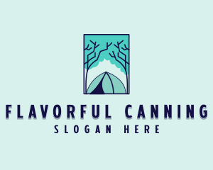 Forest Camping Site logo design