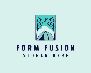 Forest Camping Site logo design