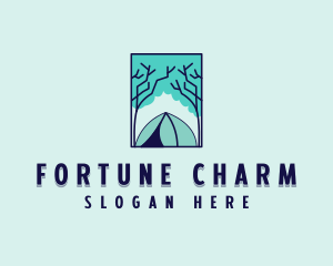 Forest Camping Site logo design