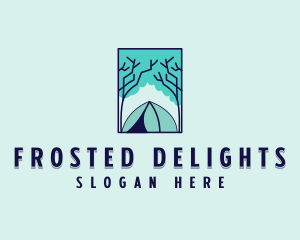 Forest Camping Site logo design