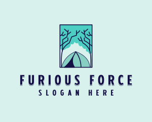 Forest Camping Site logo design