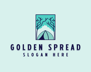 Forest Camping Site logo design