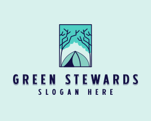 Forest Camping Site logo design