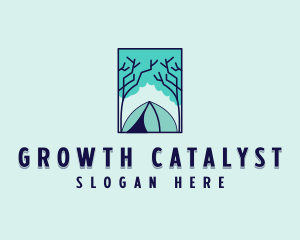 Forest Camping Site logo design