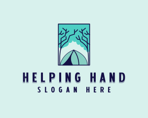 Forest Camping Site logo design