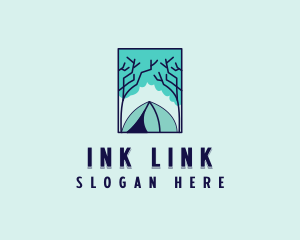 Forest Camping Site logo design