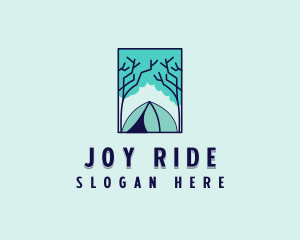 Forest Camping Site logo design