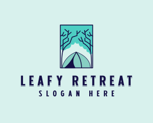 Forest Camping Site logo design