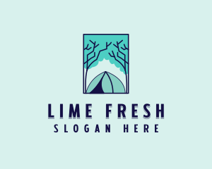 Forest Camping Site logo design