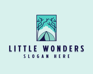 Forest Camping Site logo design