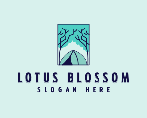 Forest Camping Site logo design