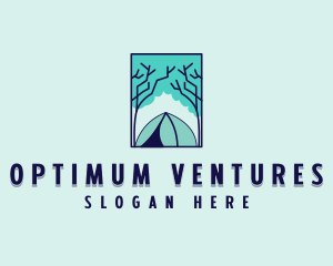 Forest Camping Site logo design