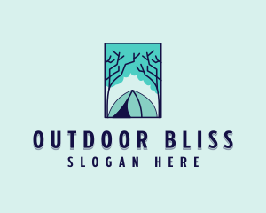 Forest Camping Site logo design