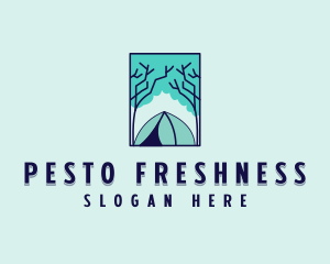 Forest Camping Site logo design