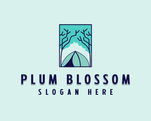 Forest Camping Site logo design