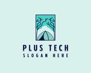 Forest Camping Site logo design