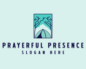 Forest Camping Site logo design